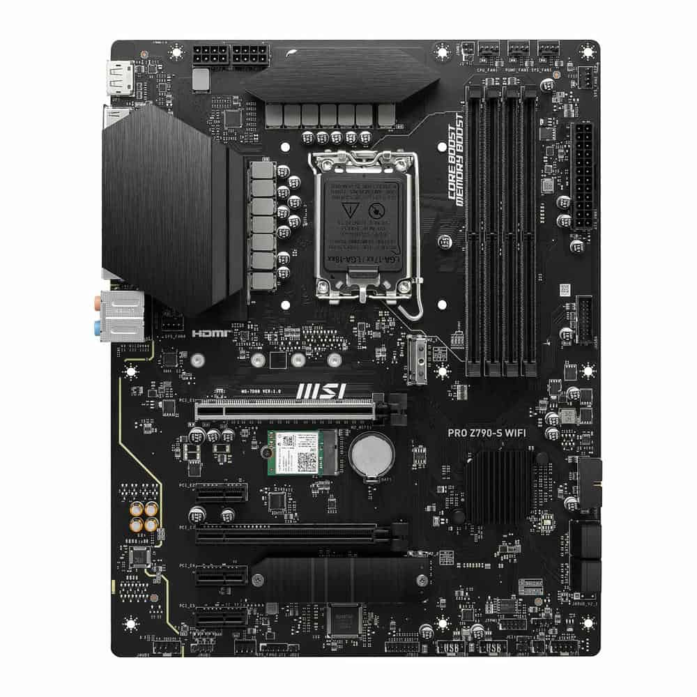 MSI PRO Intel Z790-S WIFI PCIe 5.0 DDR5 ATX Motherboard